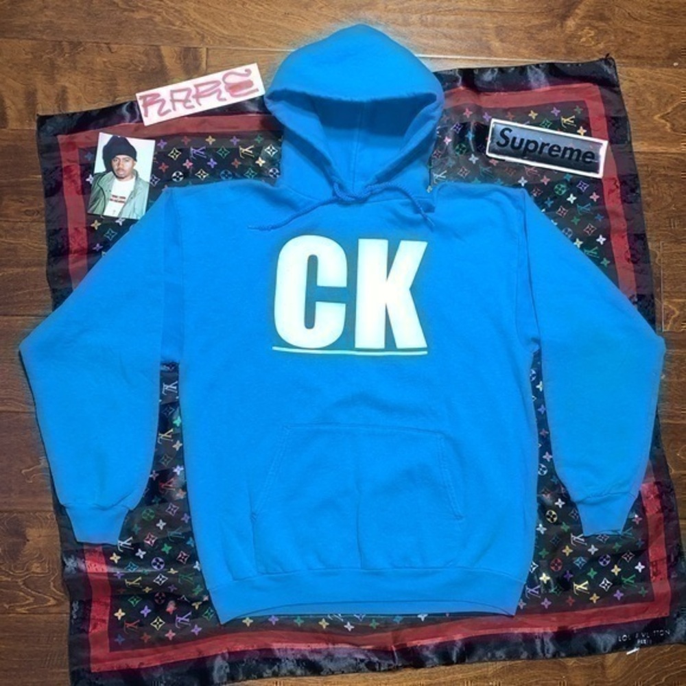 90s Vintage Double Sided Calvin Klein Infinity Bootleg Hoodie